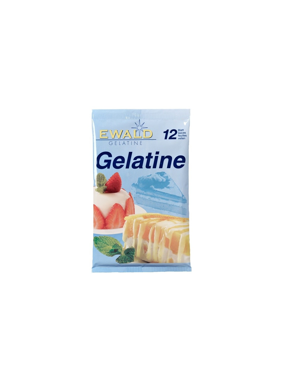 Ewald - leaf gelatine - 12 pieces