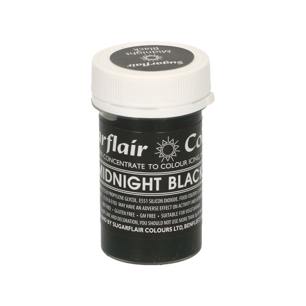 Sugarflair Paste Colour Pastel midnight black - 25g