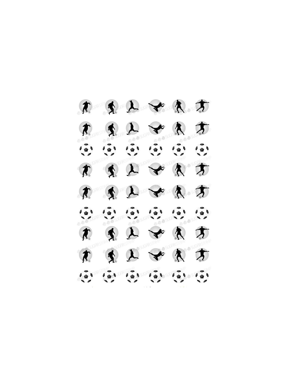Sugar Stamp Backpapier für Baiser - Fußball - A4