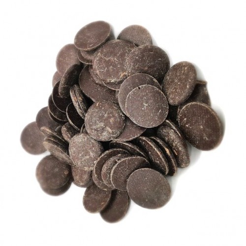 Dark chocolate 48% seeds - dark discs - 500g