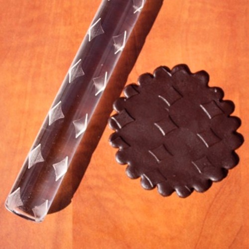 Structural rolling pin for marzipan - Rhombus