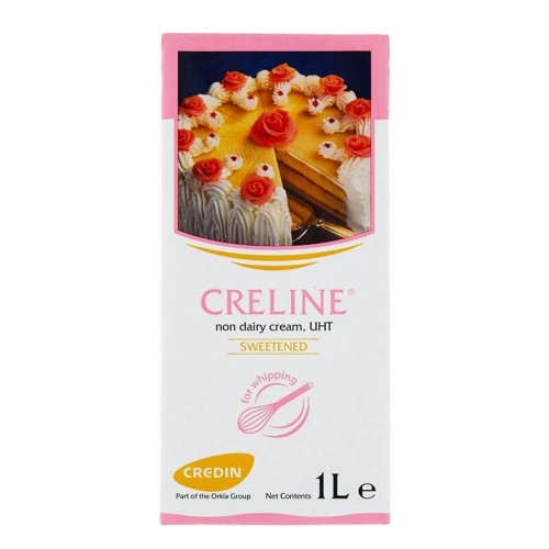 Creline Gesüßte pflanzliche Fettcreme - für Veganer - 1l