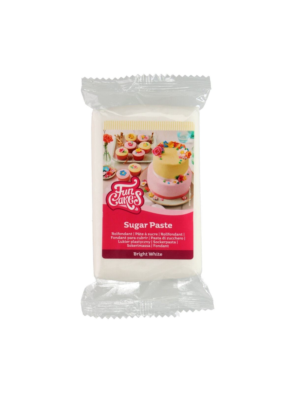 FunCakes Fondantdeckel Bright White  - weiß - 250g
