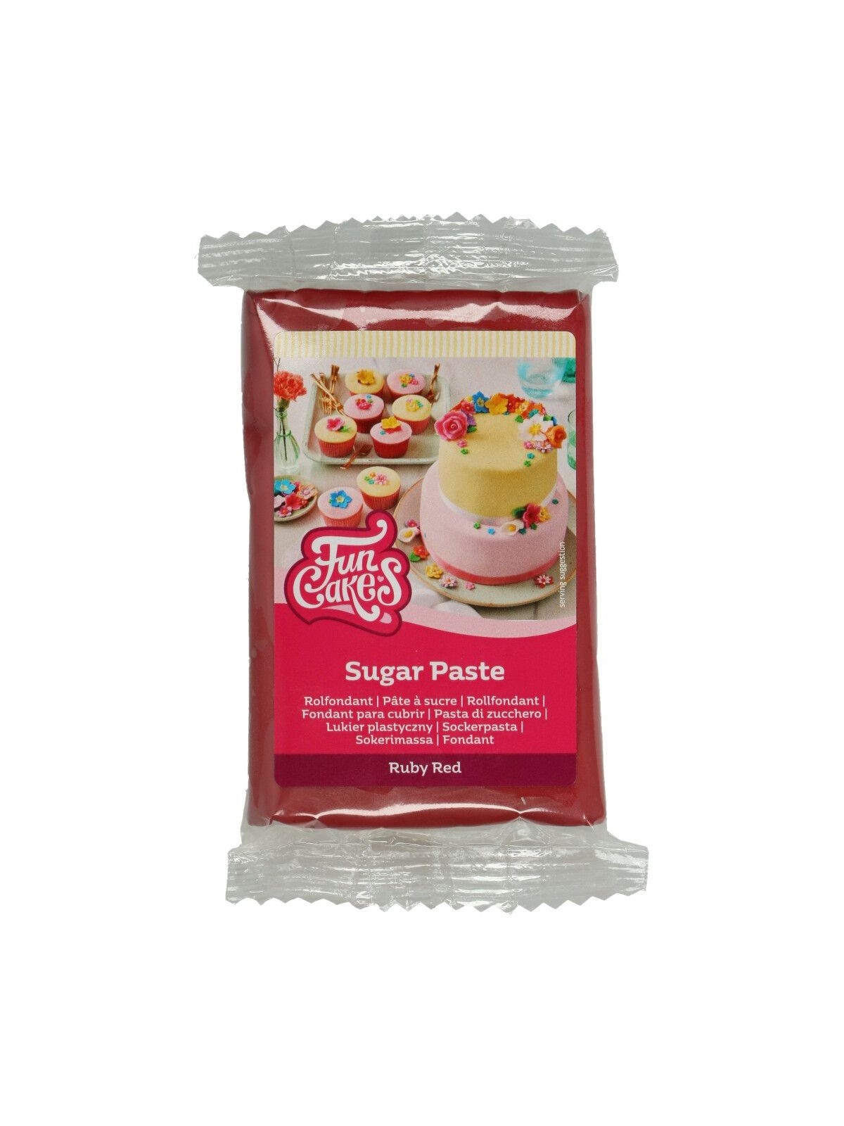 FunCakes Covering Fondant - Ruby Red - ruby - 250g
