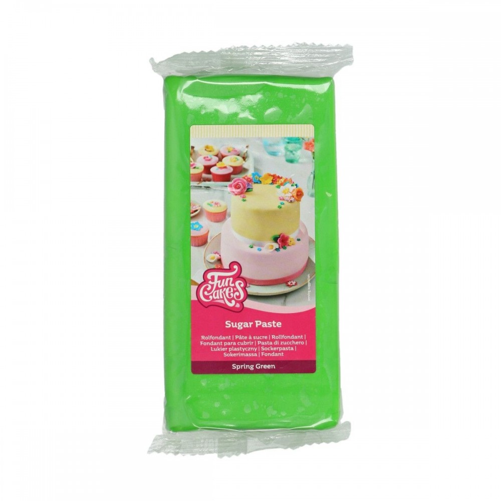 FunCakes Rolled Fondant Spring Green - Green - 1kg