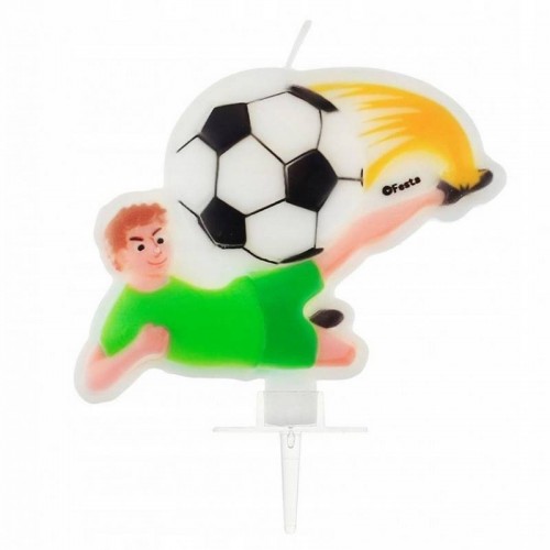 Birthday candle soccer player 1pc