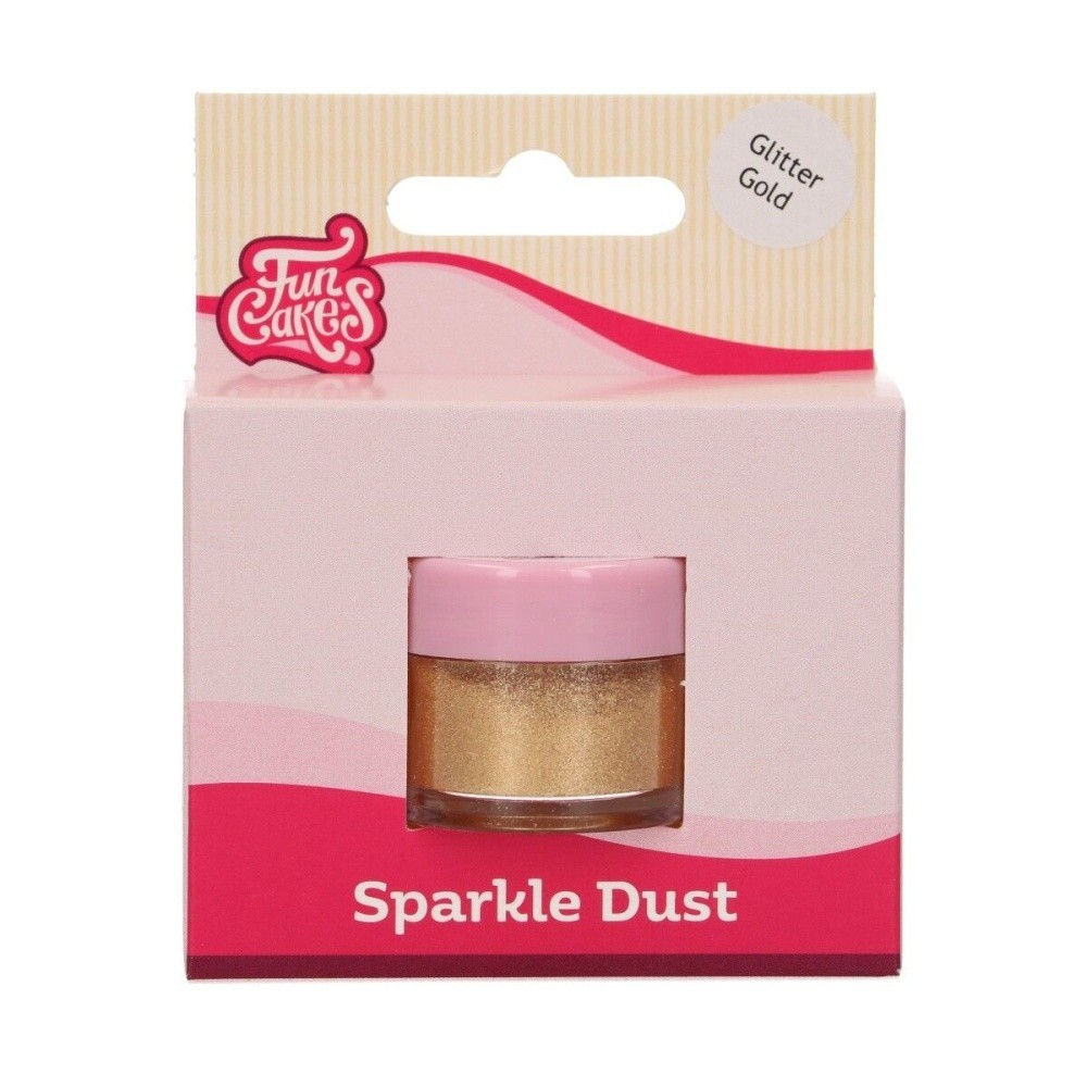 FunColours Puderfarbe Sparkle Dust - Glitter gold - 3,5g
