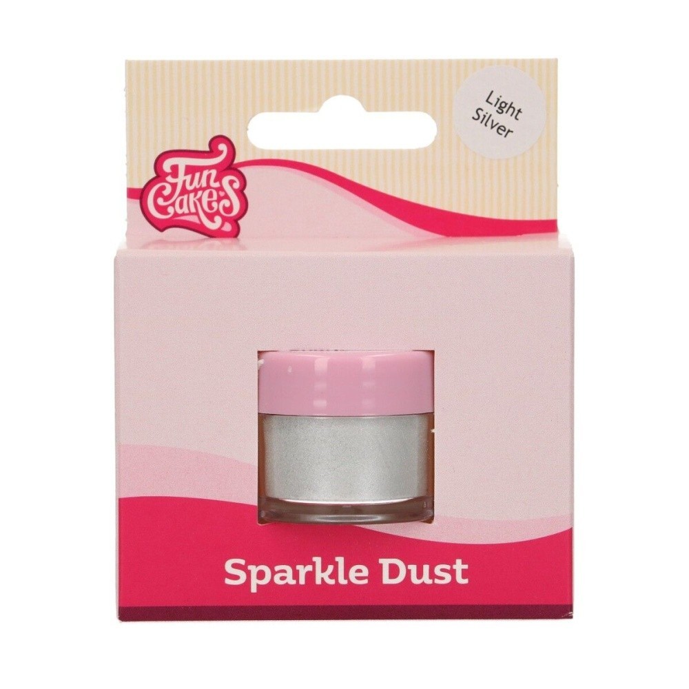 FunColours Puderfarbe Sparkle Dust - Light silver 3g