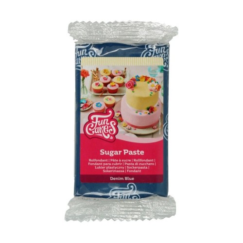 FunCakes rolled fondant - Denim Blau 250g