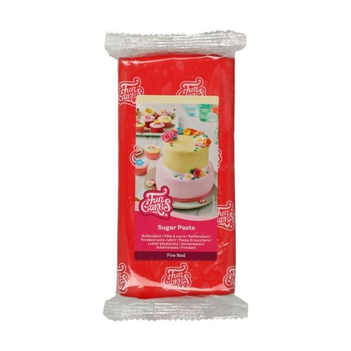 FunCakes rolled fondant Fire Red - Red - 1kg