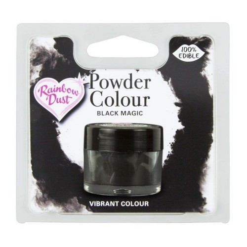 Rainbow Dust Black Magic Edible Food Paint - Black