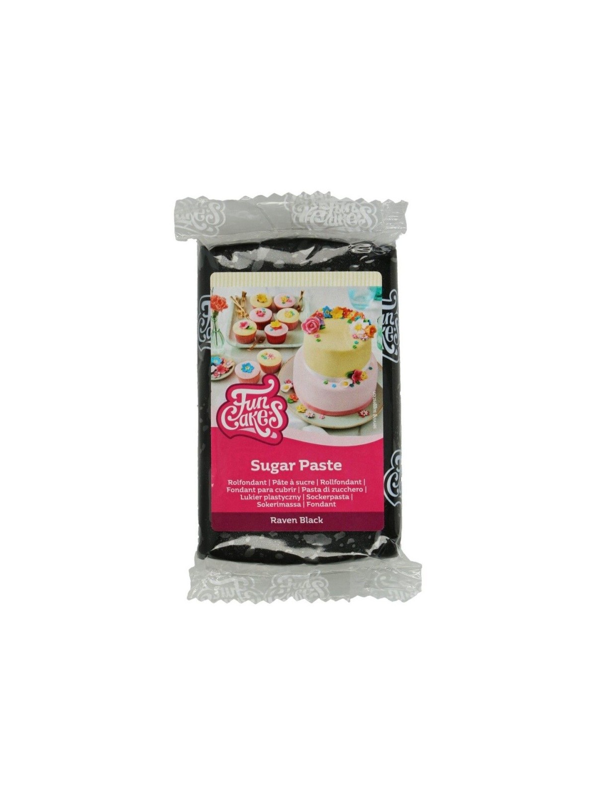 FunCakes Covering Fondant Raven Black - 250g