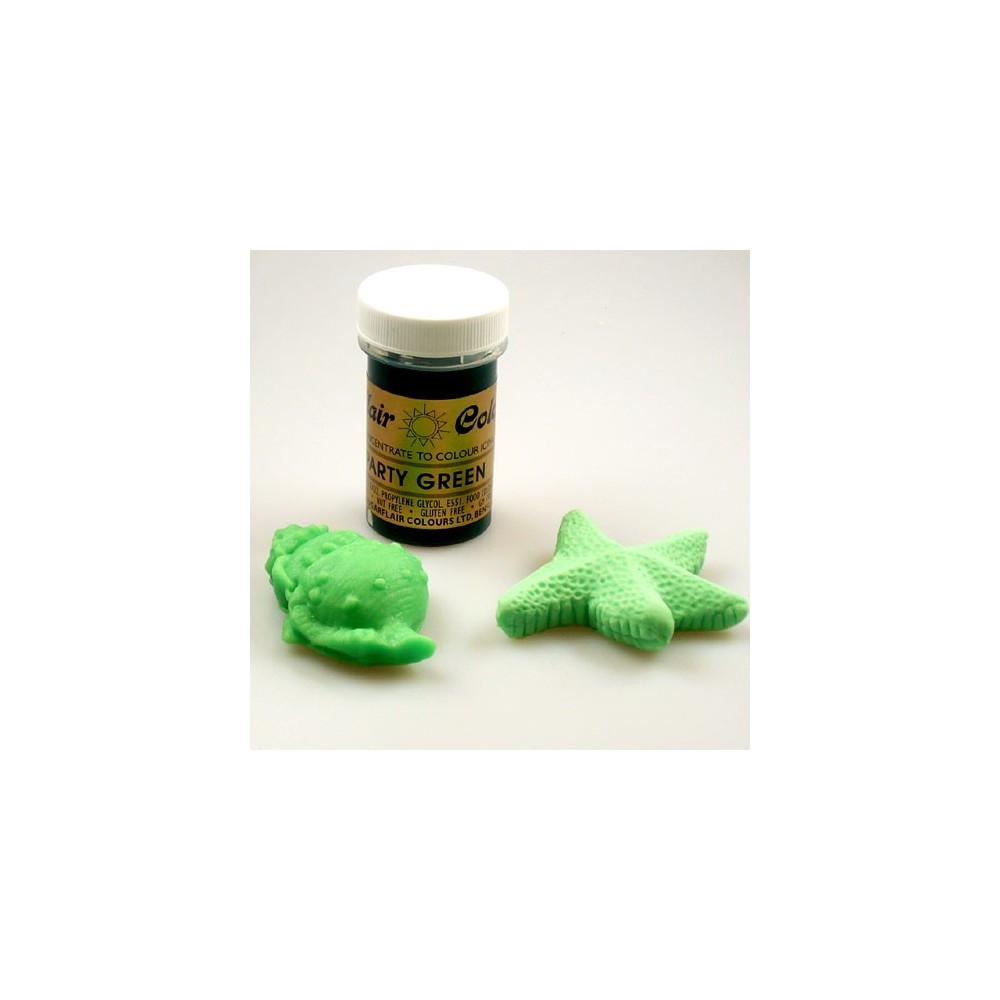 Sugarflair Gelfarbe - Grün - Party Green 25g