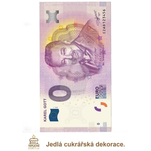 Edible paper "Banknote Karel Gott" - A4