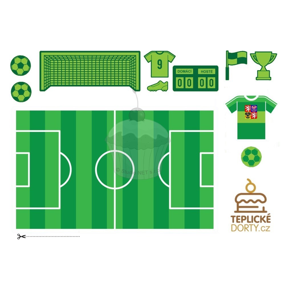 Edible paper "Football field plus" - A4