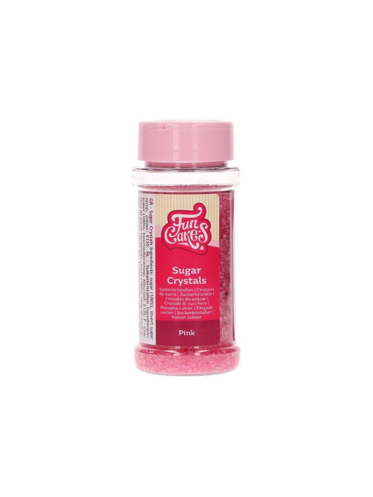 FunCakes decorative sugar - pink - 80g