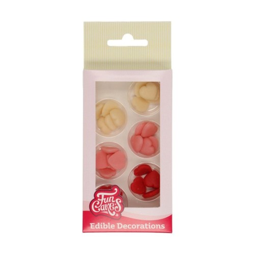 FunCakes Marzipan Dekoration - Herzen - 30St