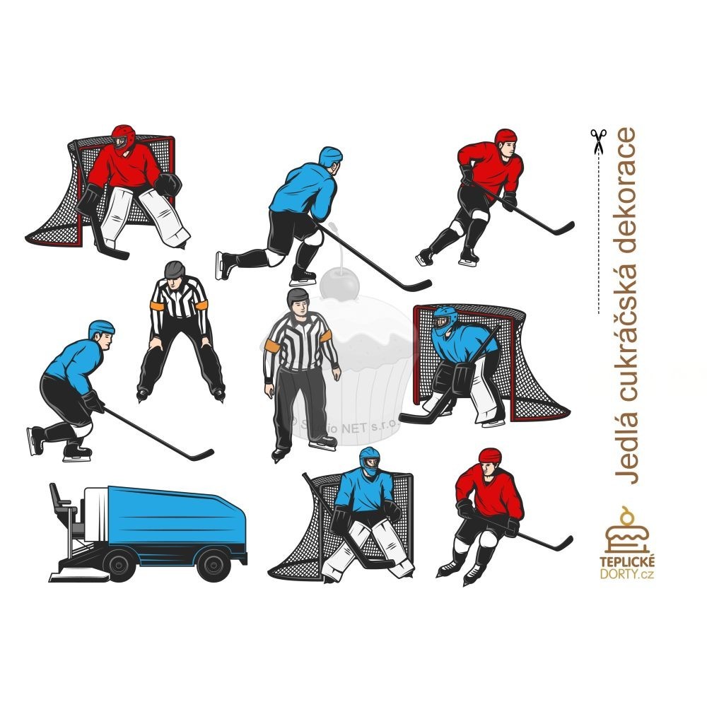 Essbares Papier "Eishockey 2" - A4