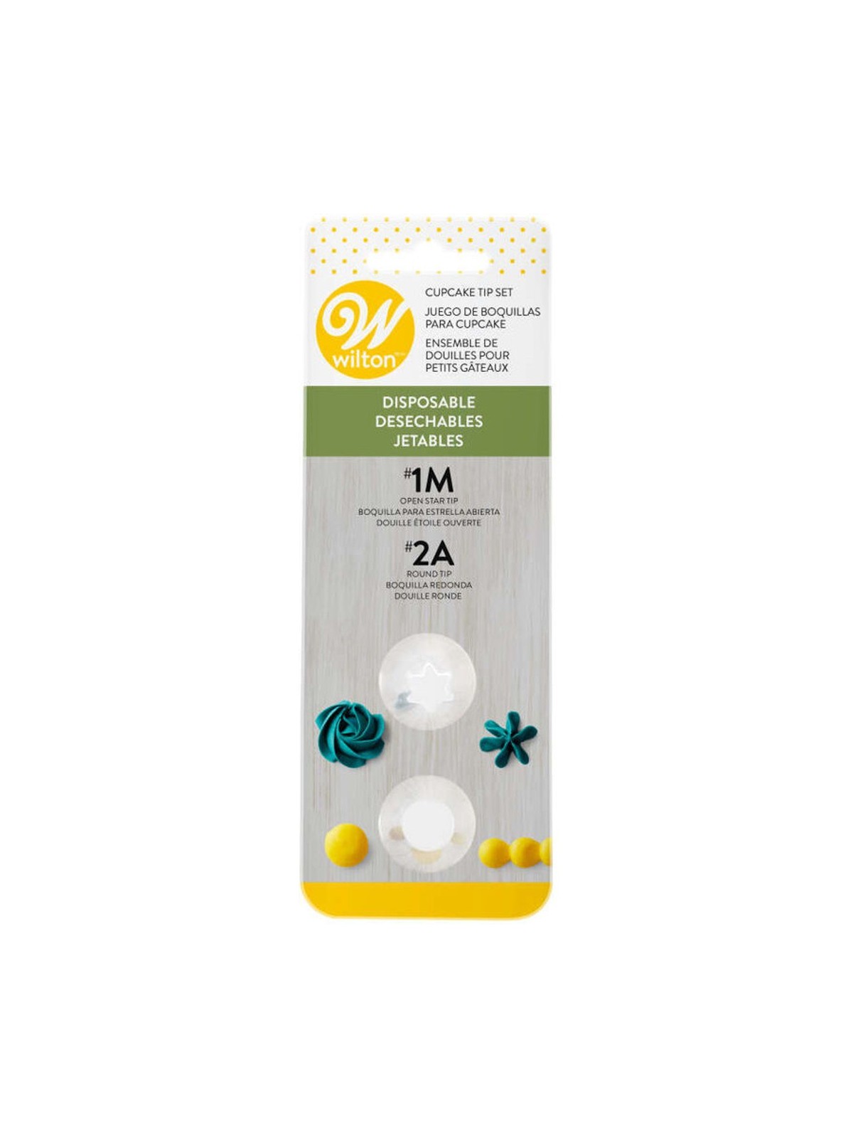 Wilton Kunststoff Decorating Tip Set Extra Large nr1M, nr2A