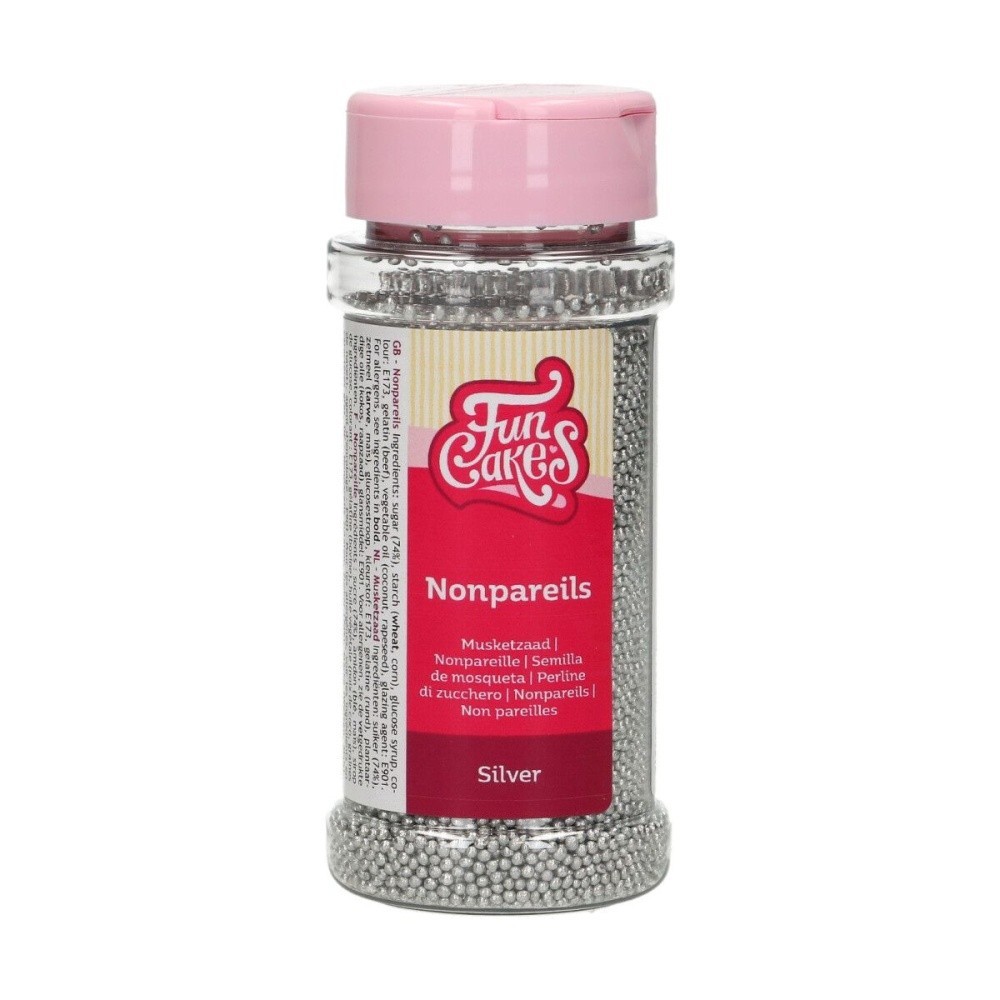 FunCakes Nonpareils - Silber - 80g