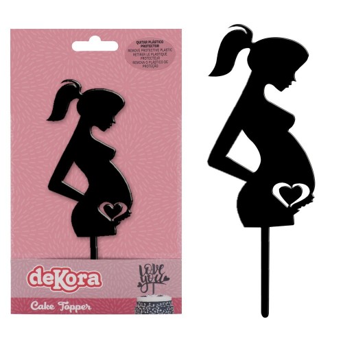 DeKora  cake topper - schwangere Frau