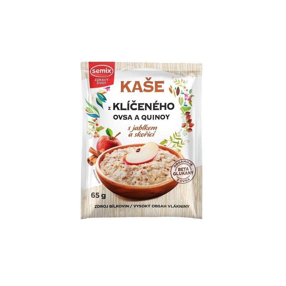 DISCOUNT: Germinated oat and quinoa porridge with apple and cinnamon - gluten-free 65g