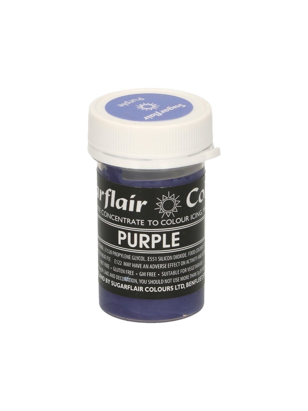 Sugarflair Gelfarbe purple  - 25g