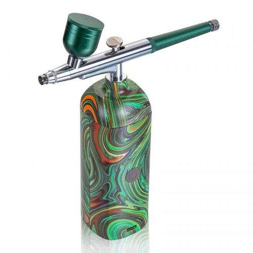 Airbrush set 18-25PSI - green rainbow