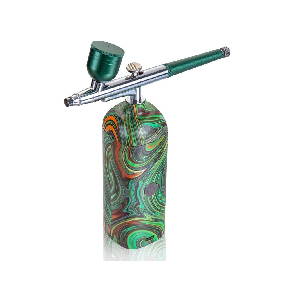 Airbrush set 18-25PSI - green rainbow