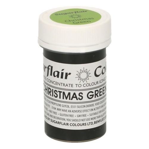 Sugarflair Pastel Gel Colour - Christmas Green - 25g