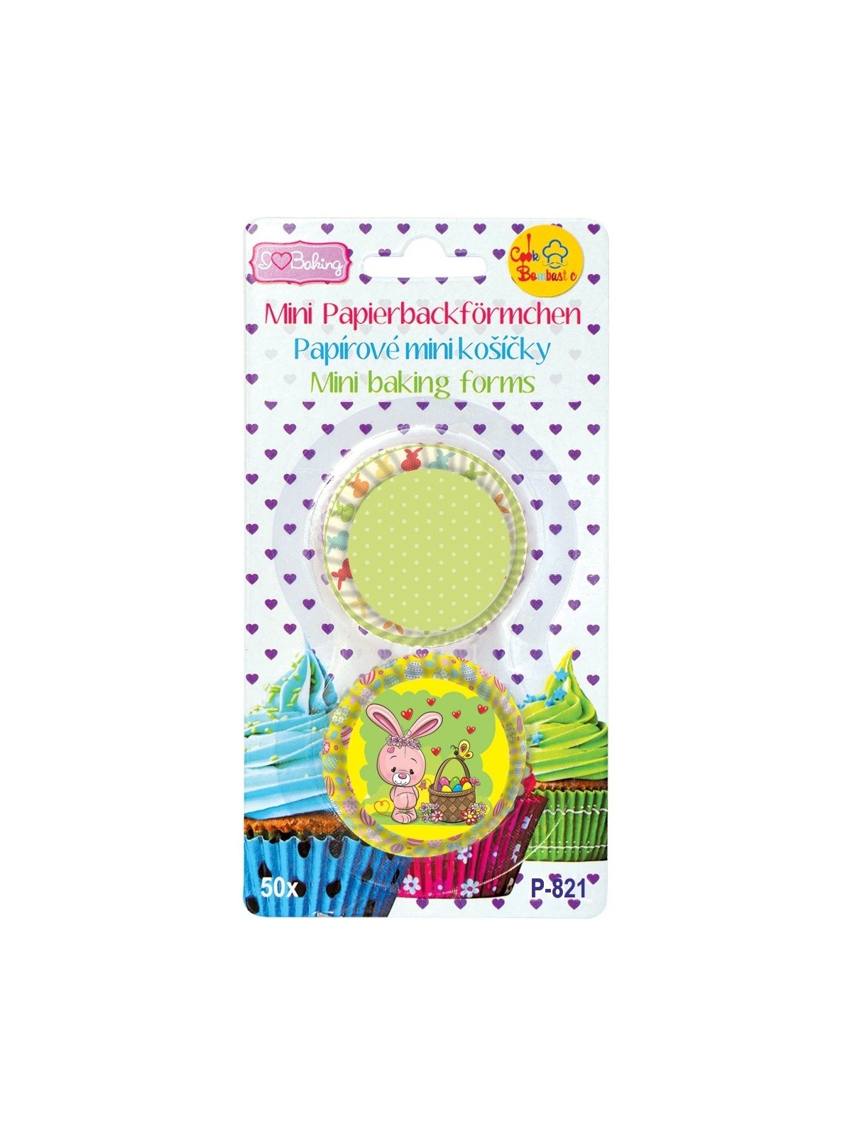 Baking Cups MINI  - Easter Bunny - 50pcs