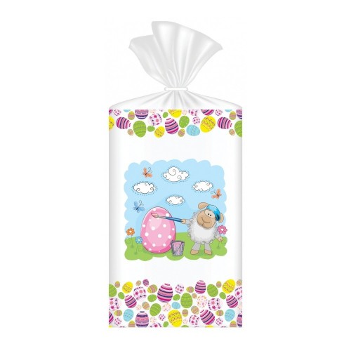 Cellophane bag - Easter sheep - 15x24cm - 10pcs