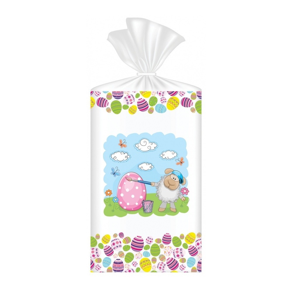 Cellophane bag - Easter sheep - 15x24cm - 10pcs