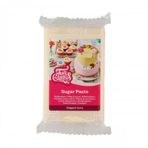 FunCakes Fondant-Überzug - Elegant Ivory - elegant Elfenbein - 250g