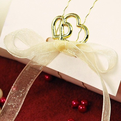 copy of Inedible decoration - double red-gold rings - 50pcs