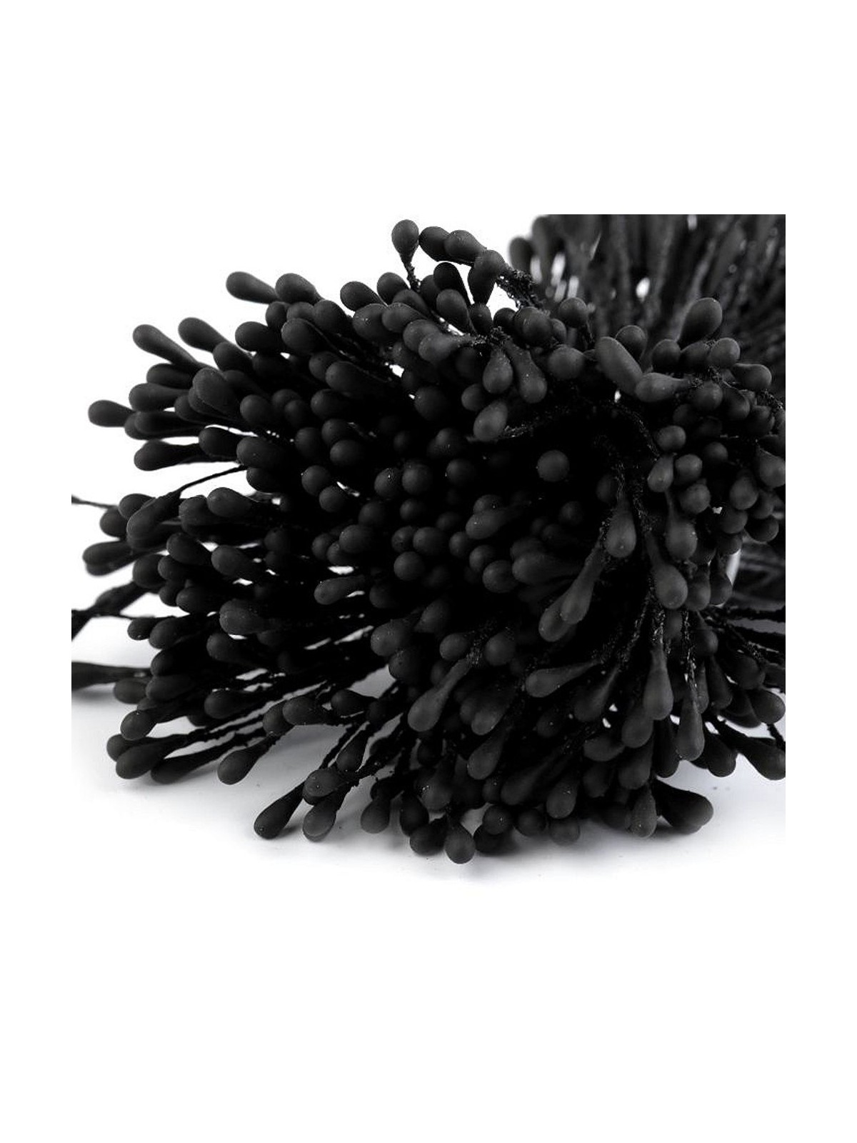 Stamens medium matt black - 450pcs