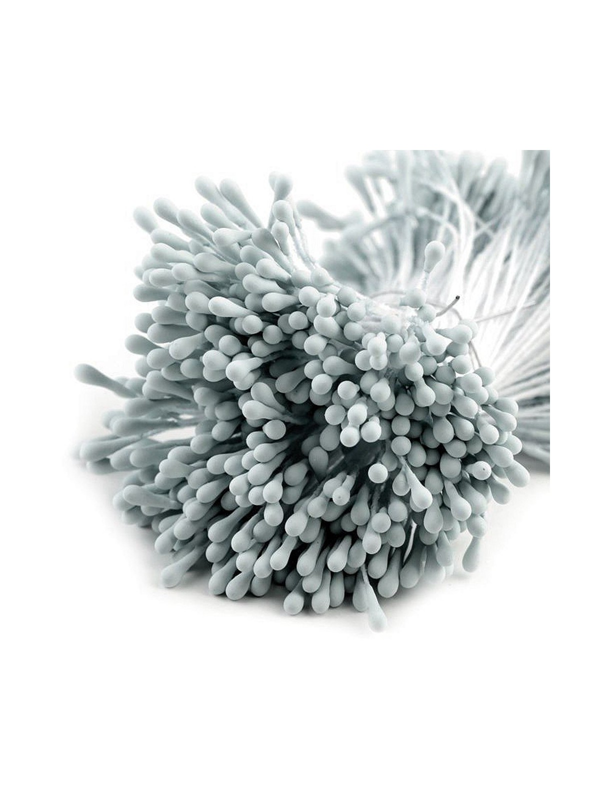 Flower stamens - medium matte blue-gray - 450 pcs.