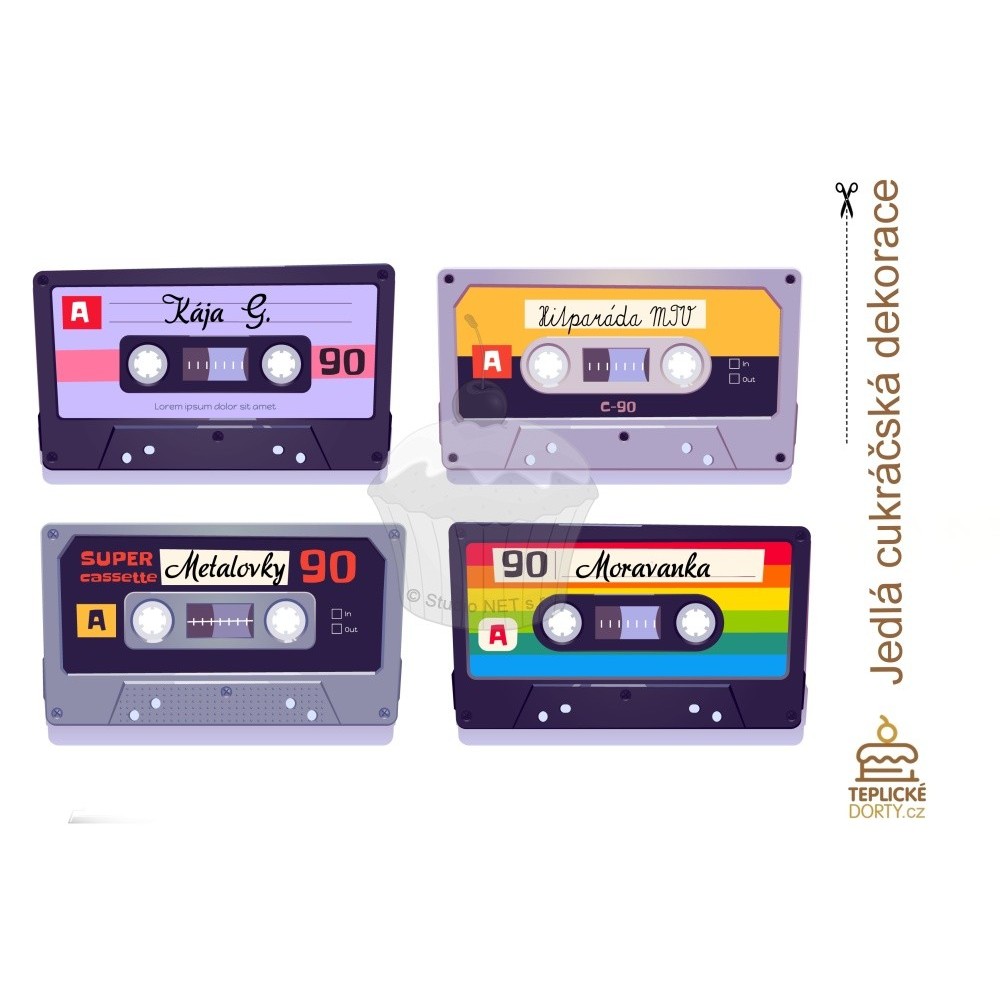 Edible paper "Music 8" Cassette - A4