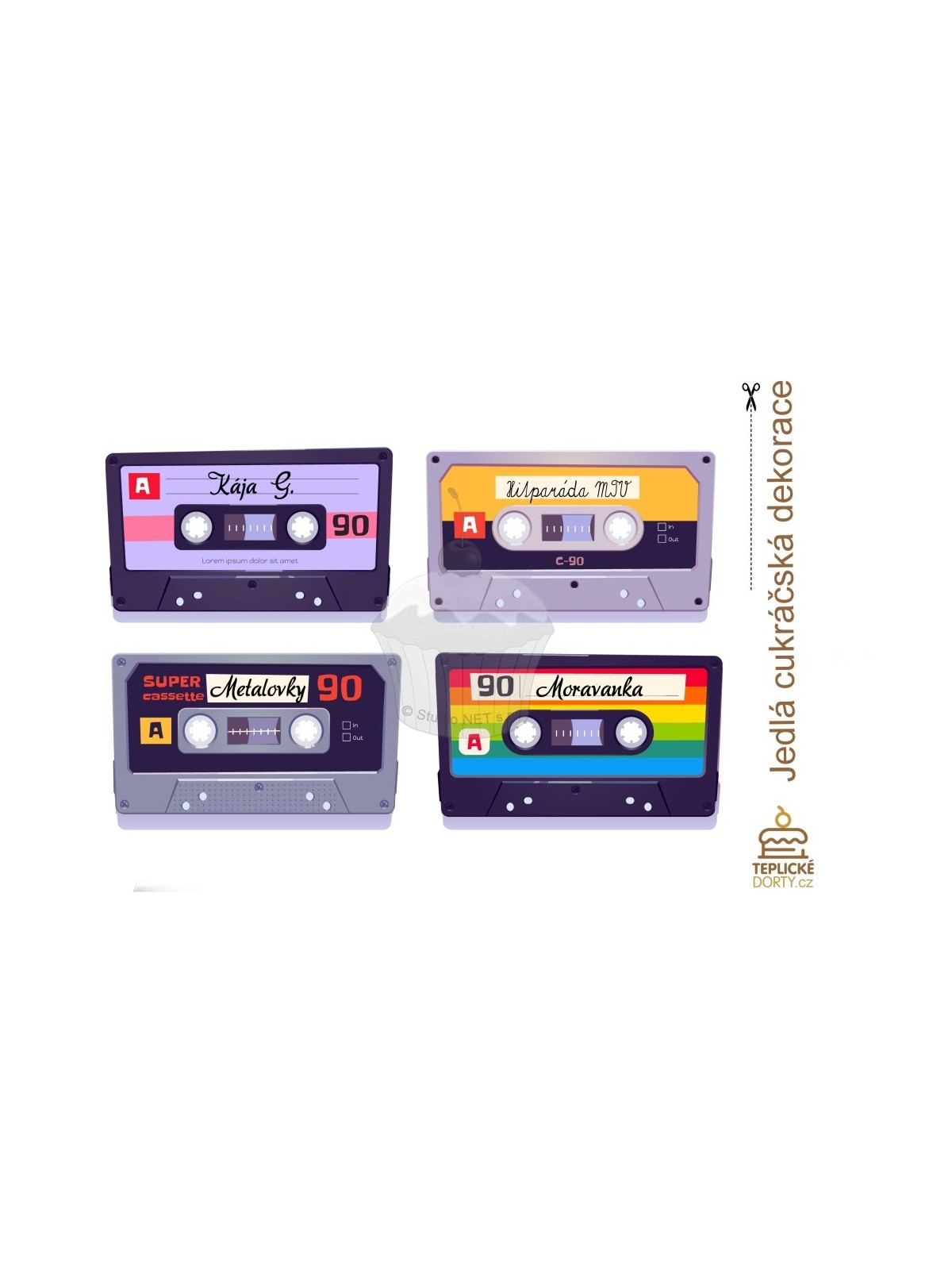 Edible paper "Music 8" Cassette - A4