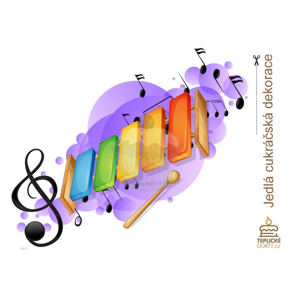 Edible paper "Music 11" Notes 3 - A4