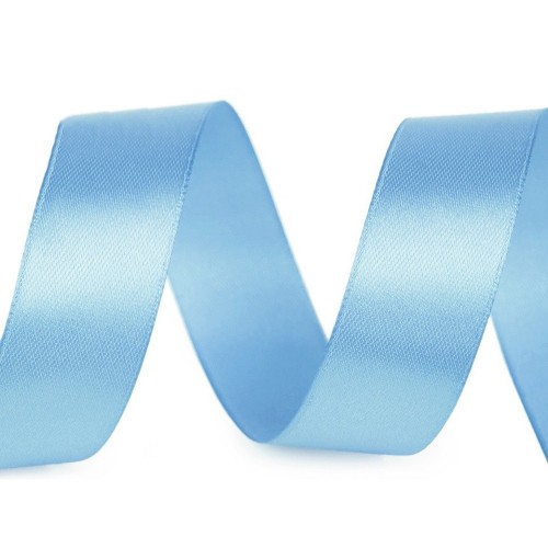 Atlasband - Babyblau - 22,5m/ 25mm