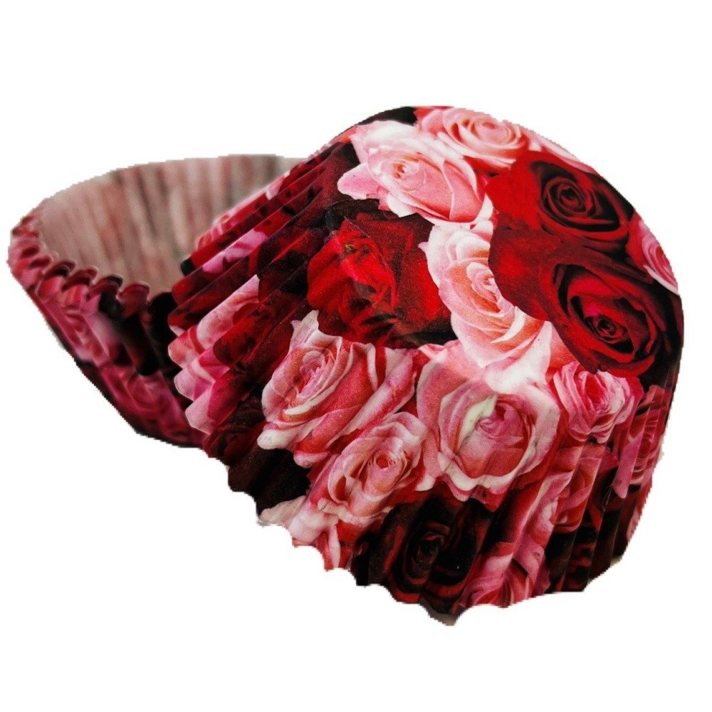 Pastry baskets - roses - 50 pcs