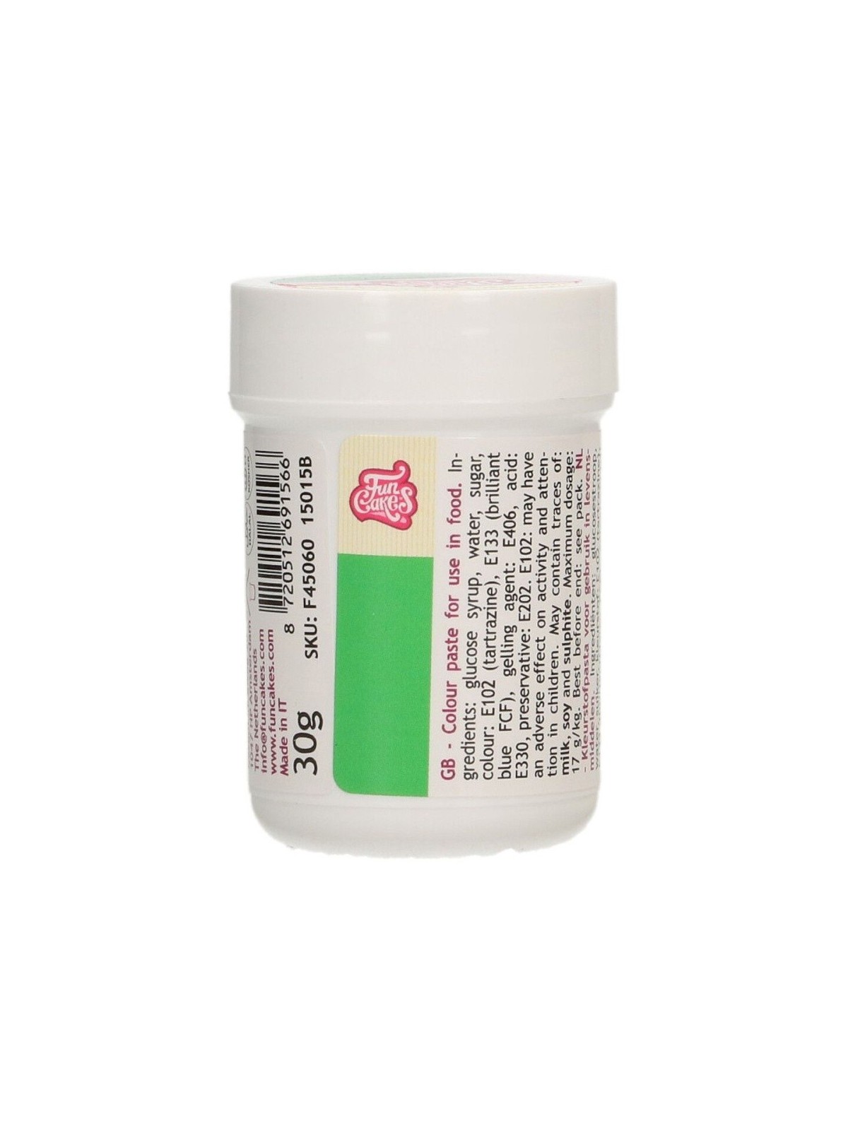 FunColours paste food colour - green - cup 30g