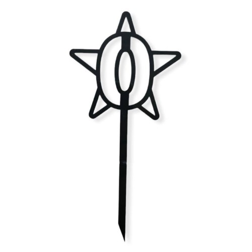 Cake topper - Star no. 0