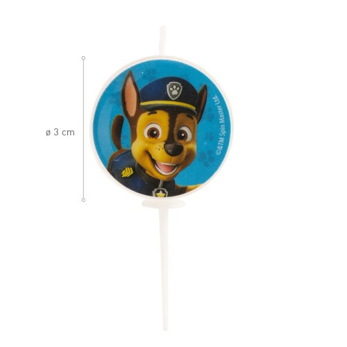 Dekoration - Tortenkerze - Paw Patrol - 5 Stück - ø3cm