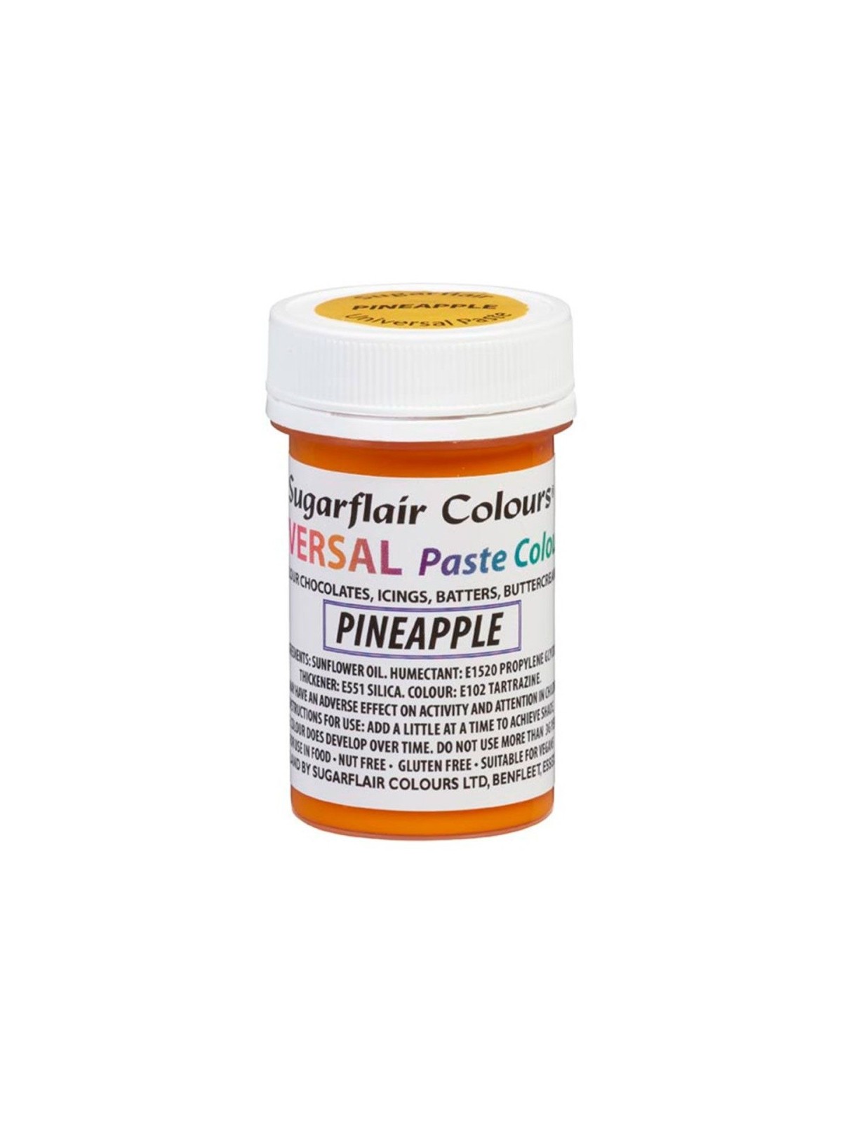 Sugarflair Universal gel color - pineapple 22g