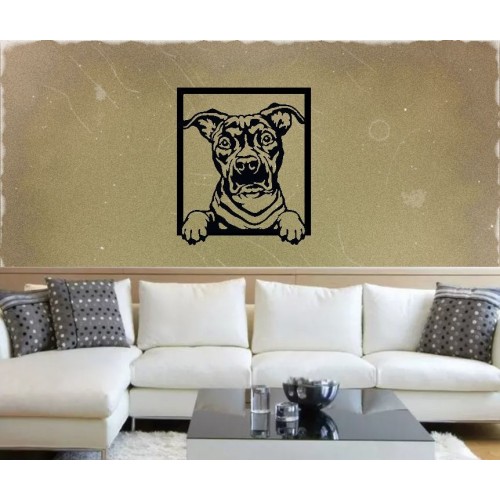 Bild an der Wand - Amerikanischer Staffordshire Terrier.