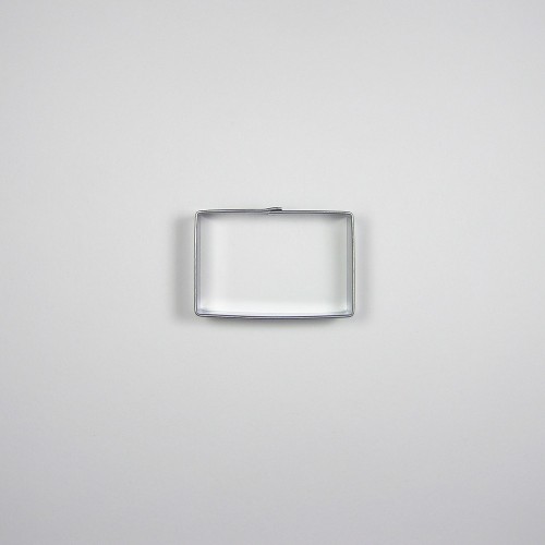 Stainless steel cookie cutter - Rectangle 4.8 x 3.1cm