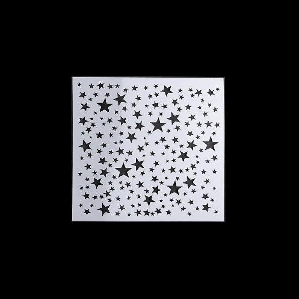 Stencil - stars - 13 x 13cm