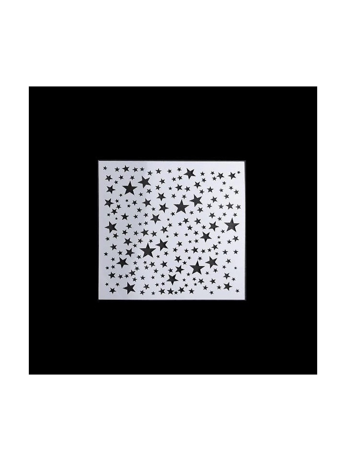Stencil - stars - 13 x 13cm